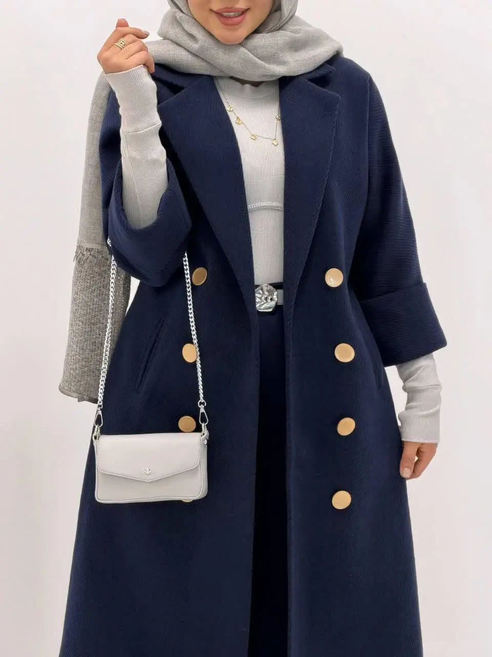 3723-پالتو فوتر نیلی